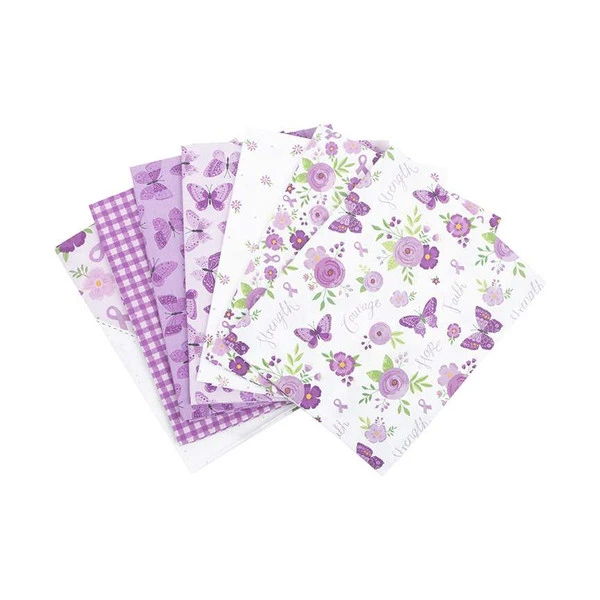 Strength In Lavender 1-Yard Bundle White - Image 2