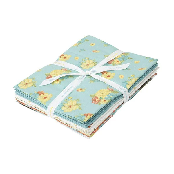 Happy At Home 1-Yard Bundle Aqua