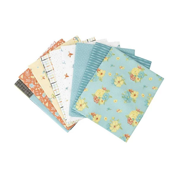 Happy At Home 1-Yard Bundle Aqua - Image 2