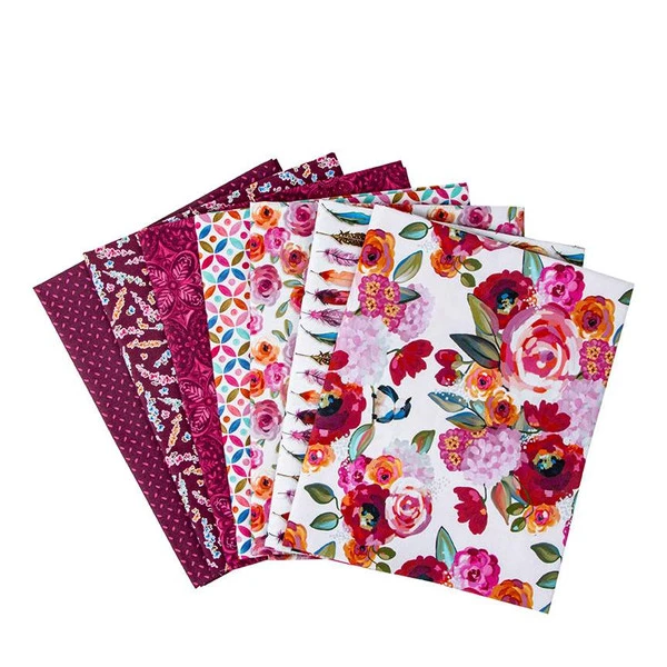 Poppies & Plumes 1-Yard Bundle White - Image 2