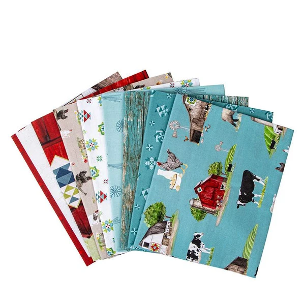 Spring Barn Quilts 1-Yard Bundle Teal - Image 2