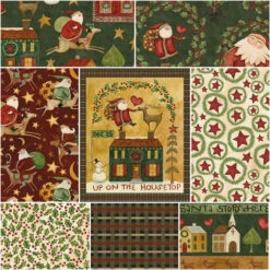Up On The Housetop 1-Yard Bundle Green