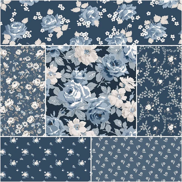 Serenity Blues 1-Yard Bundle Midnight