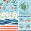 Free As The Ocean 1-Yard Bundle Aqua