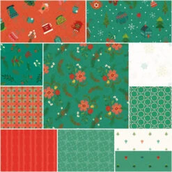 In From The Cold 1-Yard Bundle Teal