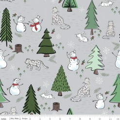 Flannel Snow Leopard Main Silver