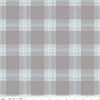 Flannel Snow Leopard Plaid Gray