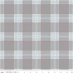 Flannel Snow Leopard Plaid Gray