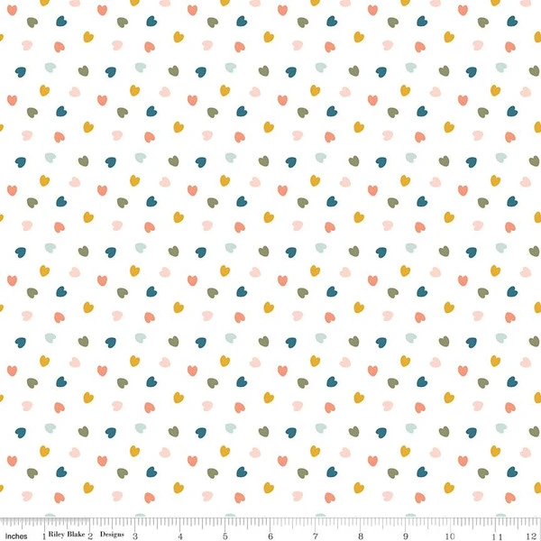 Flannel Make A Pretty Life Hearts White