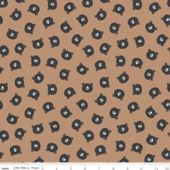 Flannel Adventure Bear Heads Brown