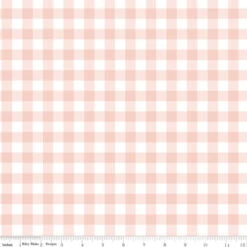 Flannel It's A Girl Gingham Blush