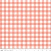 Flannel It's A Girl Gingham Coral