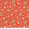 Flannel Gingerbread Cookies Red