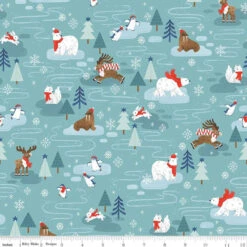 Flannel Northern Lights Main Turquoise