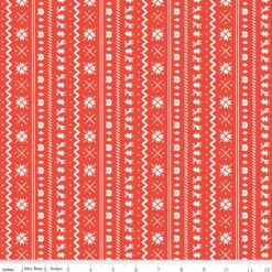Flannel Northern Lights Fair Isle Red