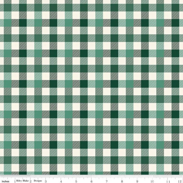Flannel Old Fashioned Christmas Check Green