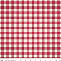 Flannel Old Fashioned Christmas Check Red