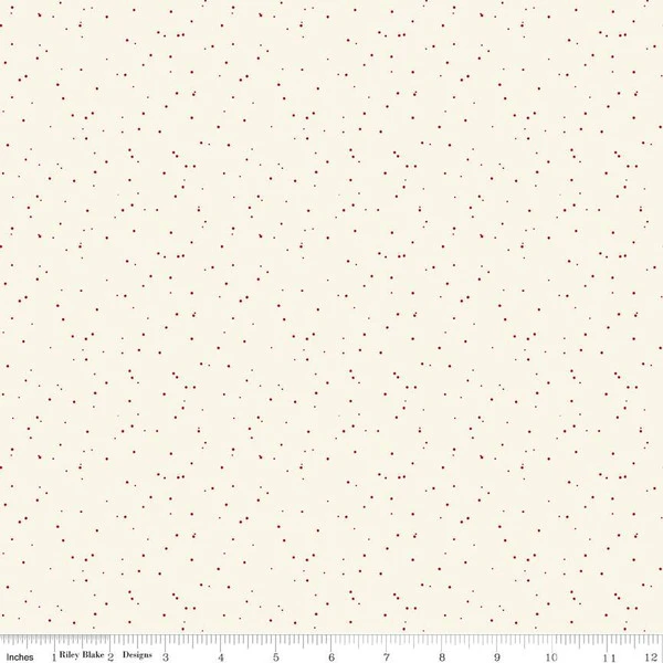 Flannel Snow Dots Cream