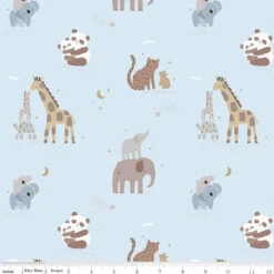 Flannel Safari Stargazing Boy Main Baby Blue
