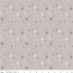 Flannel Safari Stargazing Boy Stars Gray
