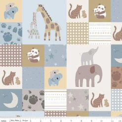 Flannel Safari Stargazing Boy Cheater Print Multi