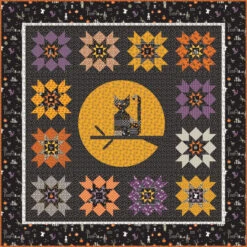 Meowing At The Moon Quilt Boxed Kit
