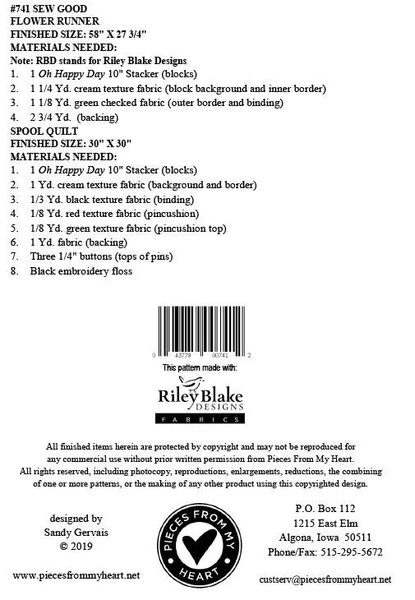 Sandy Gervais Sew Good Quilt And Table Runner Pattern - Image 2