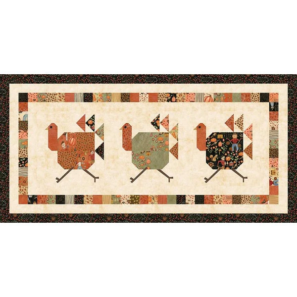 Sandy Gervais Turkey Trot Table Runner Pattern - Image 3