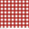 Wide Back White As Snow Buffalo Plaid Red