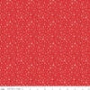 Wide Back Peace On Earth Snowflakes Red