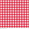 Wide Back Picnic Florals Gingham Red
