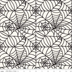 Wide Back Sophisticated Halloween Spiderweb Cream