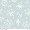 Wide Back Magical Winterland Snowflake Blue