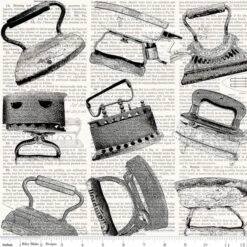 Wide Back Press On Iron Toss Black